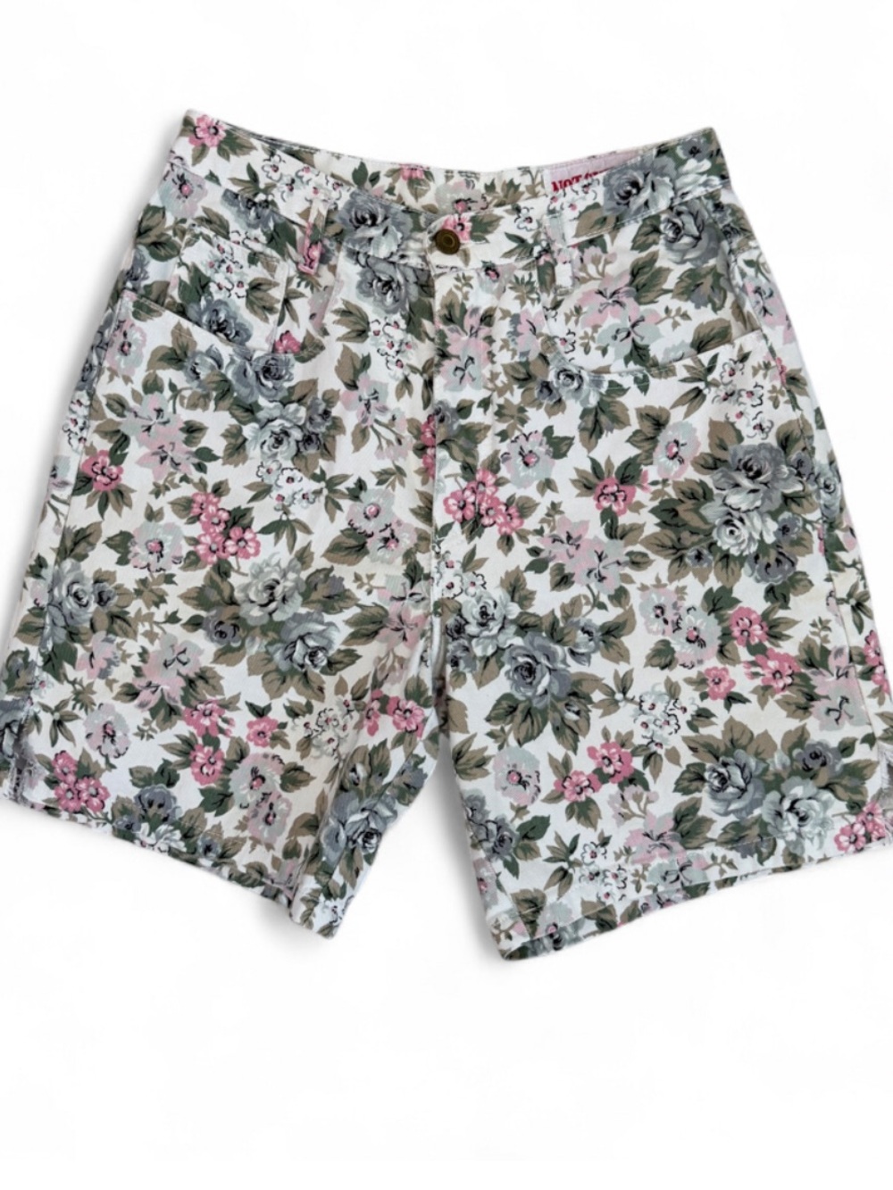 Vintage Not Guilty Floral High Waisted Mom Shorts